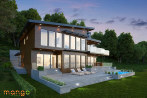 3d custom home rendering